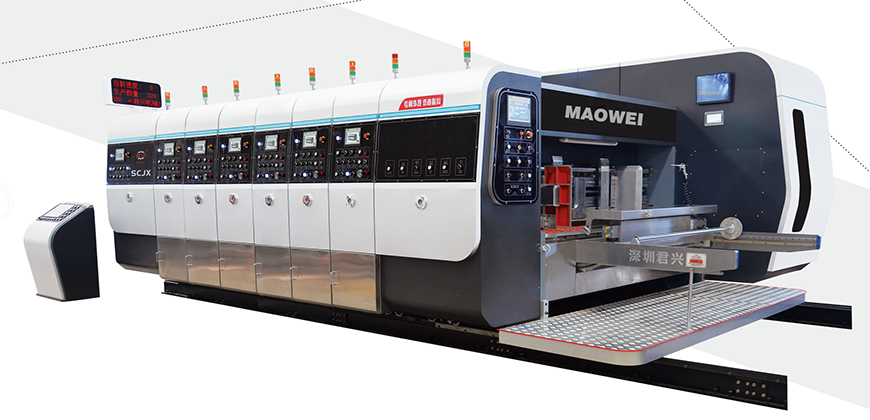 Flexo corrugated box printing machine